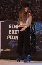 JESSIE WYNETR at a Date at Queens Bowling and Skate Ice Rink 04/23/2023