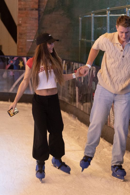 JESSIE WYNETR at a Date at Queens Bowling and Skate Ice Rink 04/23/2023