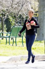 JOANNA KRUPA Shooting a Commercial for Purina Dog Food in Los Angeles 03/31/2023