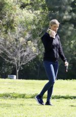 JOANNA KRUPA Shooting a Commercial for Purina Dog Food in Los Angeles 03/31/2023