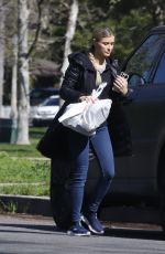JOANNA KRUPA Shooting a Commercial for Purina Dog Food in Los Angeles 03/31/2023