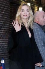 JODIE COMER Leaves Stephen Colbert Show in New York 04/05/2023