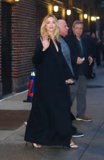 JODIE COMER Leaves Stephen Colbert Show in New York 04/05/2023