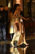 JOURDAN DUNN Arrives at Balmain Boutique Opening Dinner at Bacchanalia Mayfair in London 03/30/2023