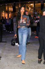 JOURDAN DUNN Leaves Lakers vs Suns Game in Los Angeles 04/08/2023