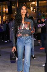 JOURDAN DUNN Leaves Lakers vs Suns Game in Los Angeles 04/08/2023