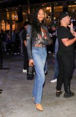 JOURDAN DUNN Leaves Lakers vs Suns Game in Los Angeles 04/08/2023