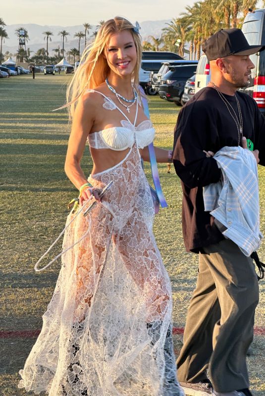 JOY CORRIGAN Arrives at Coachella Festival Day 3 in Indio 04/16/2023