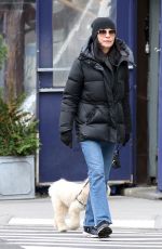 JULIANNA MARQUILES Out with Her Dog in New York 03/31/2023