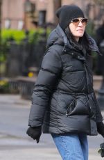 JULIANNA MARQUILES Out with Her Dog in New York 03/31/2023