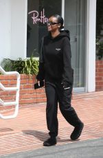 JUSTINE SKYE Out for Lunch at Fred Segal in West Hollywood 04/11/2023