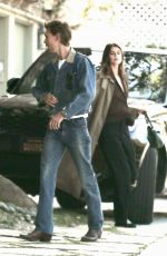 KAIA GERBER and Austin Butler Arrives at a Friend