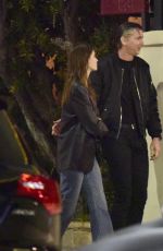 KAIA GERBER and Peter Utz Arrives at Matsuhisu Restaurant in Los Angeles 04/12/2023