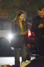 KAIA GERBER and Peter Utz Arrives at Matsuhisu Restaurant in Los Angeles 04/12/2023