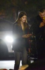 KAIA GERBER and Peter Utz Arrives at Matsuhisu Restaurant in Los Angeles 04/12/2023