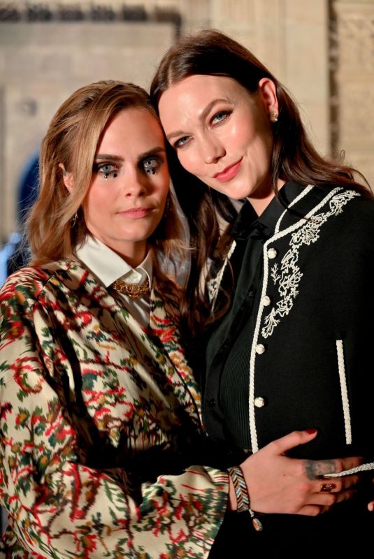 KARLIE KLOSS and CARA DELEVINGNE at Christian Dior Womenswear Fall 2023 Show in Mumbai 03/30/2023