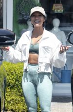 KARRUECHE TRAN Leaves F45 Training Gym in Calabasas 04/19/2023