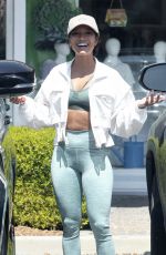 KARRUECHE TRAN Leaves F45 Training Gym in Calabasas 04/19/2023