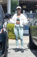 KARRUECHE TRAN Leaves F45 Training Gym in Calabasas 04/19/2023