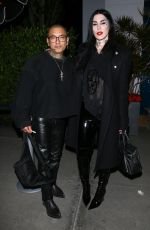 KAT VON D and Rafael Reyes at Mastros in Beverly Hills 04/02/2023