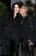 KAT VON D and Rafael Reyes at Mastros in Beverly Hills 04/02/2023
