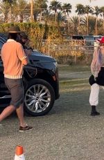 KATE HUDSON and Danny Fujikawa Arrives at Coachella in Indio 0416/2023