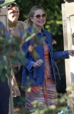 KATE HUDSON Leaves a Friends House in Brentwood 04/11/2023