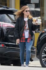 KATE MARA Out for Coffee in Silver Lake 04/17/2023