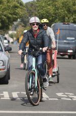 KATEE SACKHOFF Out on a Bike Ride with Family in Los Angeles 03/29/2023