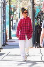KATIE HOLMES Out for Morning Stroll in New York 04/12/2023 