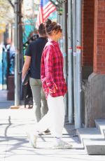 KATIE HOLMES Out for Morning Stroll in New York 04/12/2023 