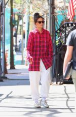KATIE HOLMES Out for Morning Stroll in New York 04/12/2023 