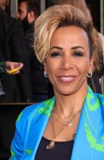 KELLY HOLMES on Her 53rd birthday Arrives at Wicked Anniversary Press Night in London 04/19/2023