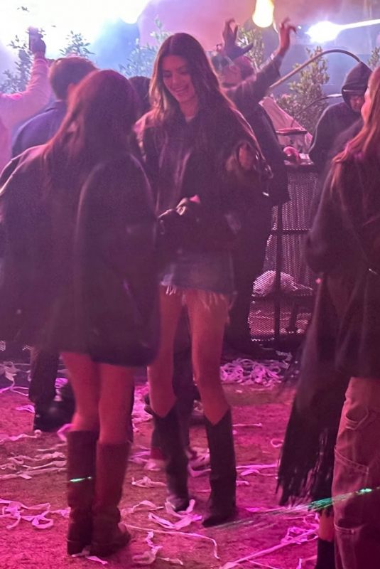 KENDALL and KYLIE JENNER Night Out at Coachella in Indio 04/15/2023