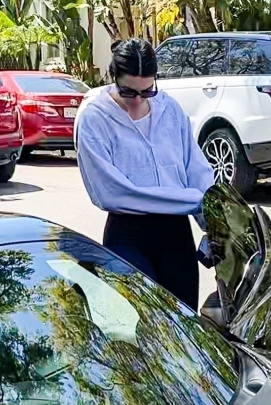 KENDALL JENNER Arrives at a Spa in Beverly Hills 04/06/2023