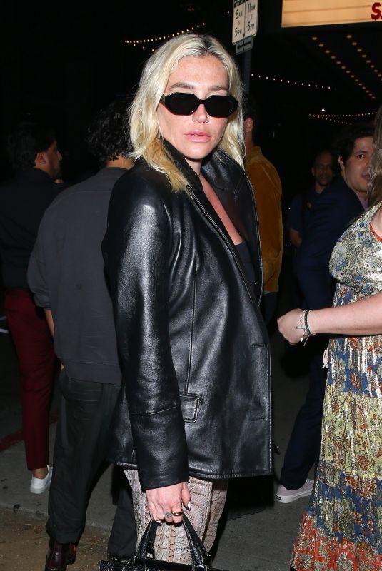 KESHA Arrives at Joaquin Phoenix’s Beau Is Afraid Afterparty in Hollywood 04/10/2023