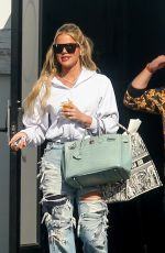 KHLOE KARDASHIAN Leaves a Studio in Calabasas 04/12/2023
