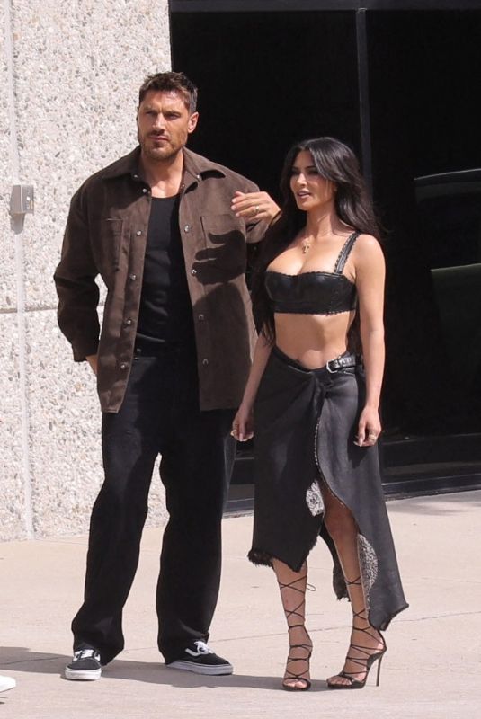 KIMA KARDASHIAN, Chris Appleton and Mario Dedivanovic at Her Office in Calabasas 04/07/2023