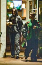 KOURTNEY KARDASHIAN and Travis Barker at Ma-Kin Vegan Sushi in Thousand Oaks 04/25/2023