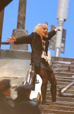 LADY GAGA as Harley Quinn on the  Set of Joker: Folie a Deux in The Bronx 04/02/2023