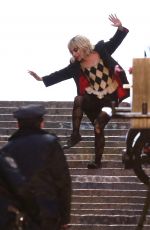 LADY GAGA as Harley Quinn on the  Set of Joker: Folie a Deux in The Bronx 04/02/2023