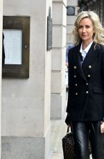 LADY VICTORIA HERVEY Out for Lunch at Wolseley and Shopping in Mayfair in London 04/13/2023