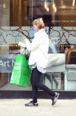 LARA BINGLE Leaves Spa Belle in West Village After Shopping at Saks 5th Avenue 04/26/2023