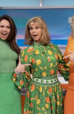 LAURA TOBIN, KATE GARRAWAY and CHARLOTTE HAWKINS at Good Morning Britain Show in London 04/28/2023