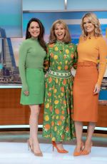 LAURA TOBIN, KATE GARRAWAY and CHARLOTTE HAWKINS at Good Morning Britain Show in London 04/28/2023