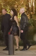 LAUREN SANCHEZ and Jeff Bezos Out for Family Dinner in West Hollywood 04/07/2023