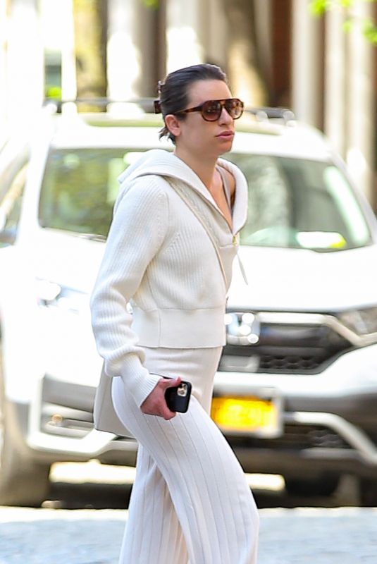 LEA MICHELE Out and About in New York 04/21/2023