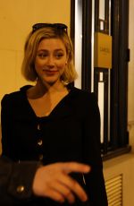 LILI REINHART Night Out in Paris 04/06/2023