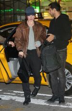 LILY JAMES and Riz Ahmed on the Set of Relay in New York 04/21/2023