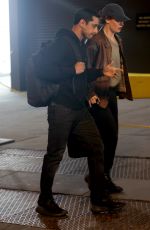 LILY JAMES and Riz Ahmed on the Set of Relay in New York 04/21/2023